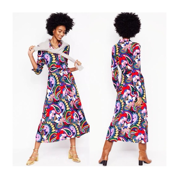 Boden Dresses & Skirts - Boden Marcia Jersey Midi Shirt Dress